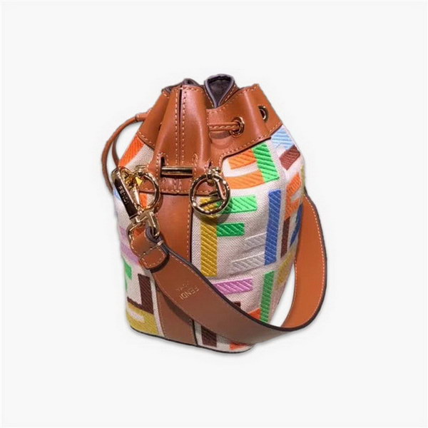 Fendi 8066 Bucket Bag Embroidered