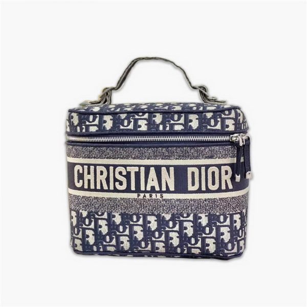 Dior M0567 Cosmetic Bag Handbag Oblique Canvas