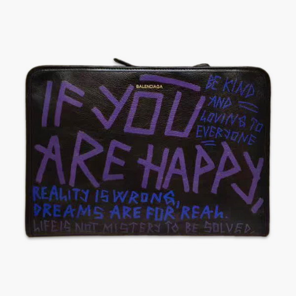 Balenciaga Graffiti Classic Clutch