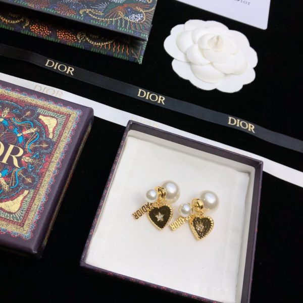 Dior letter earrings