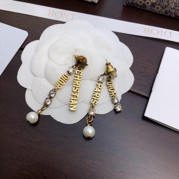 DIOR letter earrings
