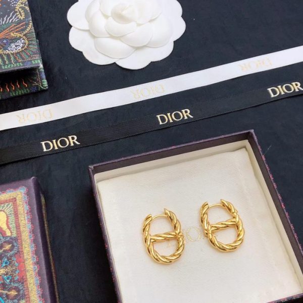 DIOR letter earrings