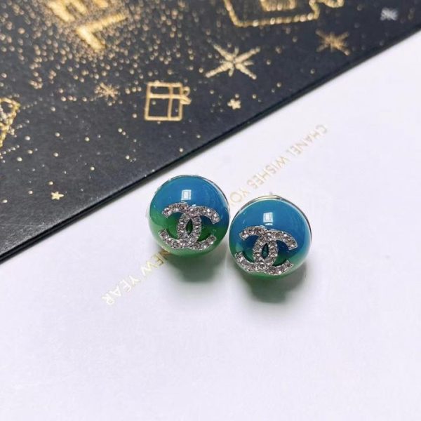Chanel letter earrings