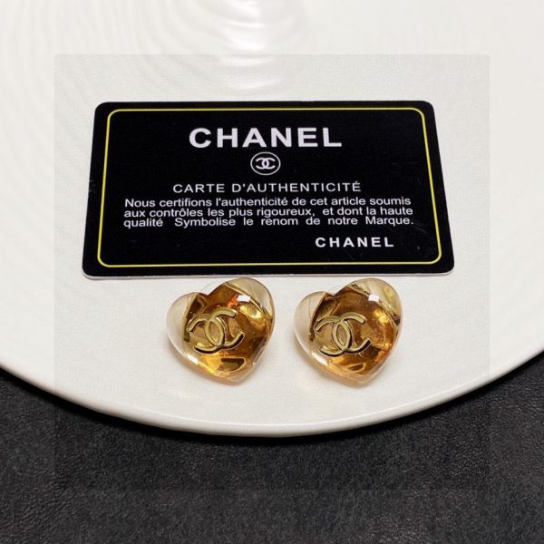 Chanel letter double C earrings