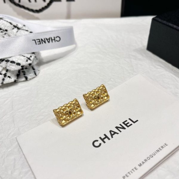 Chanel letter earrings