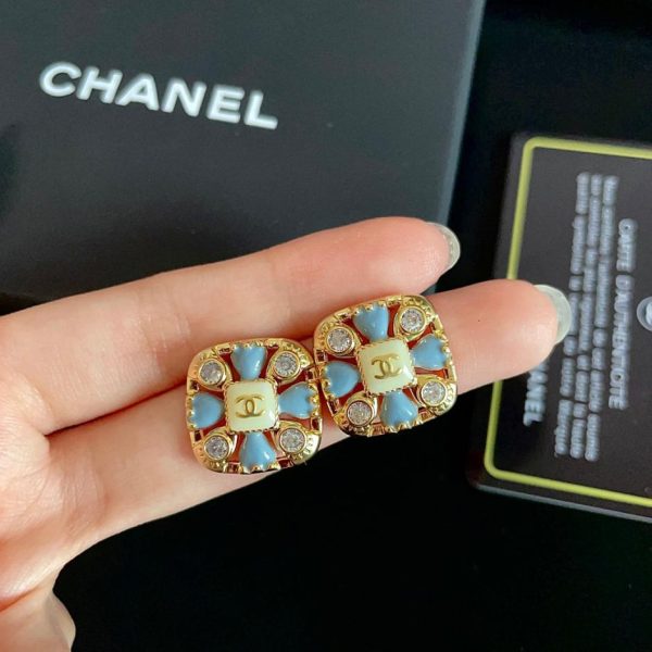 Chanel double C earrings
