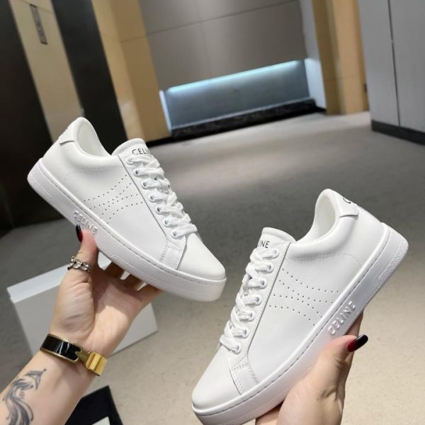 CELINE CT66 low-top cowhide lace-up sneakers