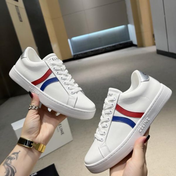 CELINE CT66 low-top cowhide lace-up sneakers
