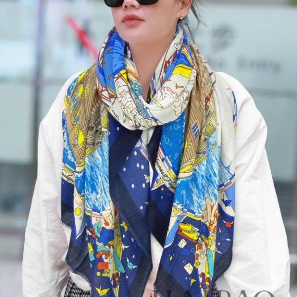 Hermes cashmere scarf