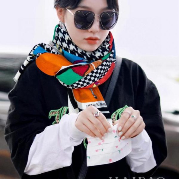 Hermes cashmere scarf