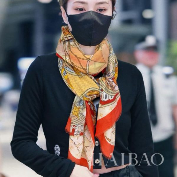 Hermes cashmere scarf