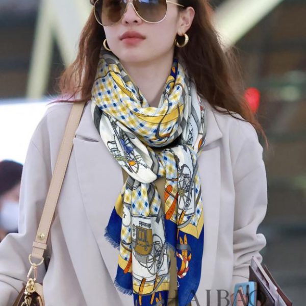Hermes cashmere scarf