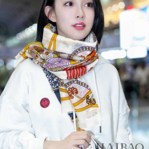 Hermes cashmere scarf