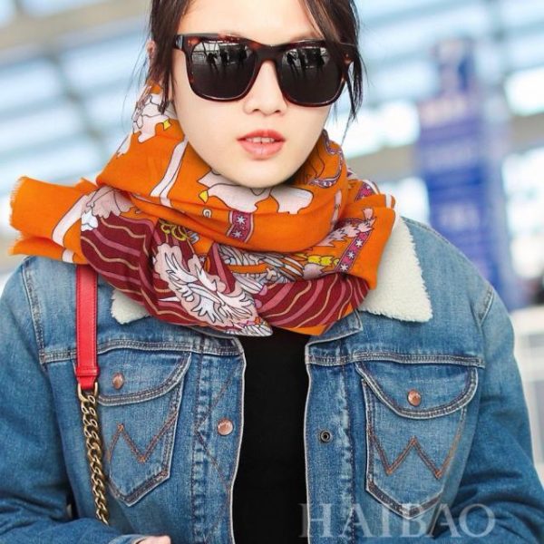 Hermes cashmere scarf