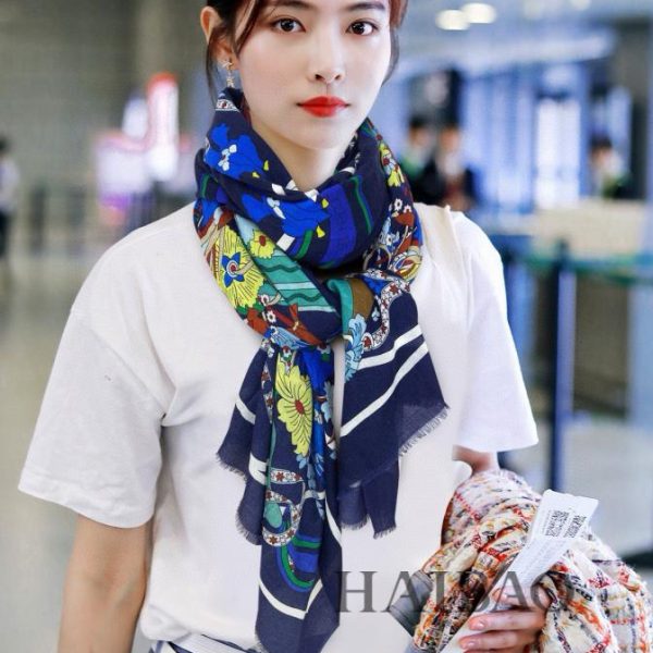 Hermes cashmere scarf