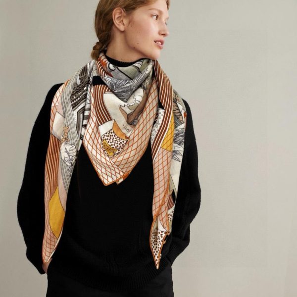 Hermes cashmere scarf