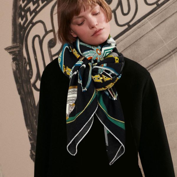Hermes cashmere scarf