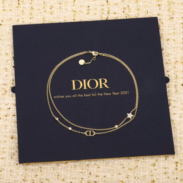 Dior necklace star crystal