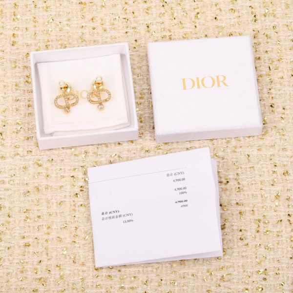 Dior diamond earrings
