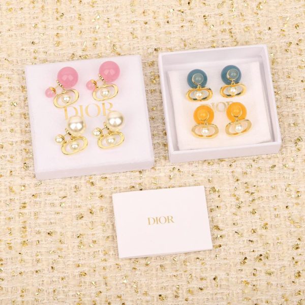 Dior candy double bead earrings