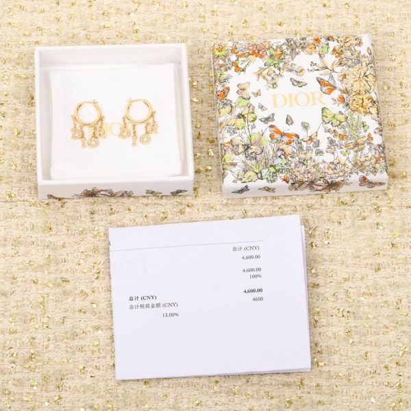 D24 new letter earrings