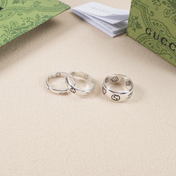 Gucci flower and bird ring