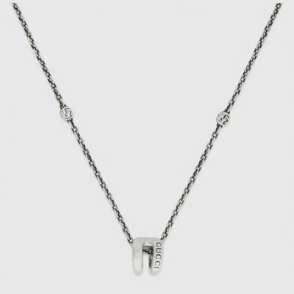 Gucci horse buckle necklace