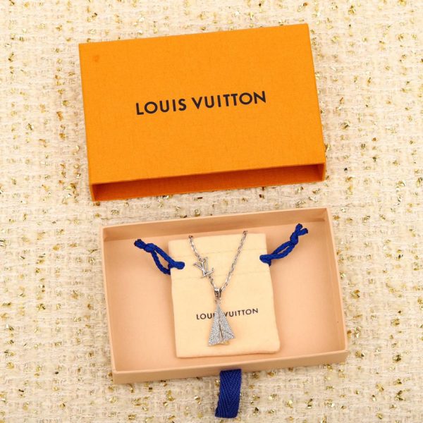 LV airplane necklace