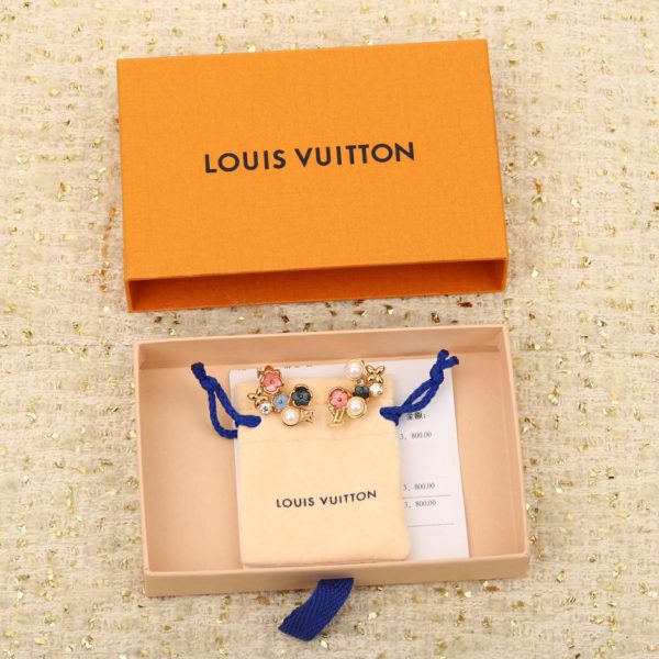 LV flower earrings