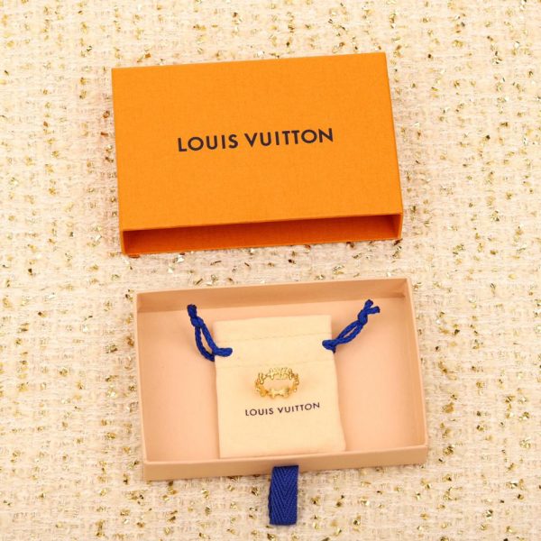 LV small flower logo ring