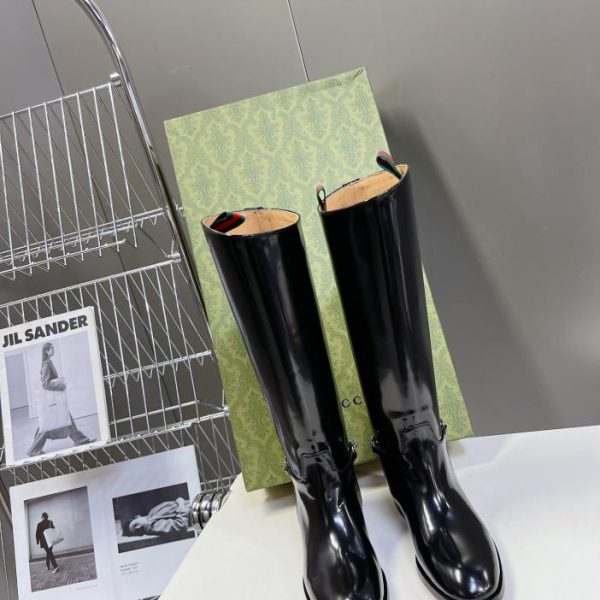 GUCCI Gucci autumn and winter catwalk equestrian boots