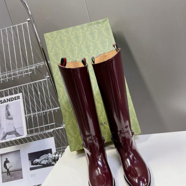 GUCCI Gucci autumn and winter catwalk equestrian boots