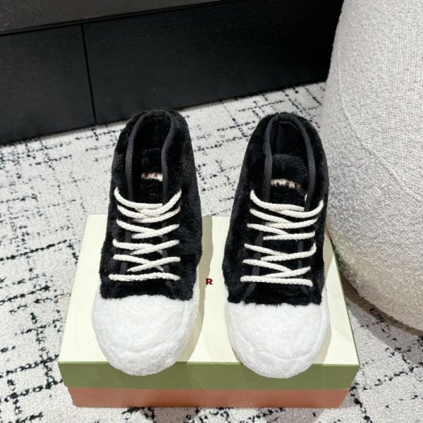 Marni new super Q furry shoes for autumn and winter