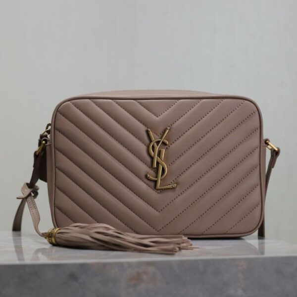  SAINT LAURENT Lou camera bag nude pink