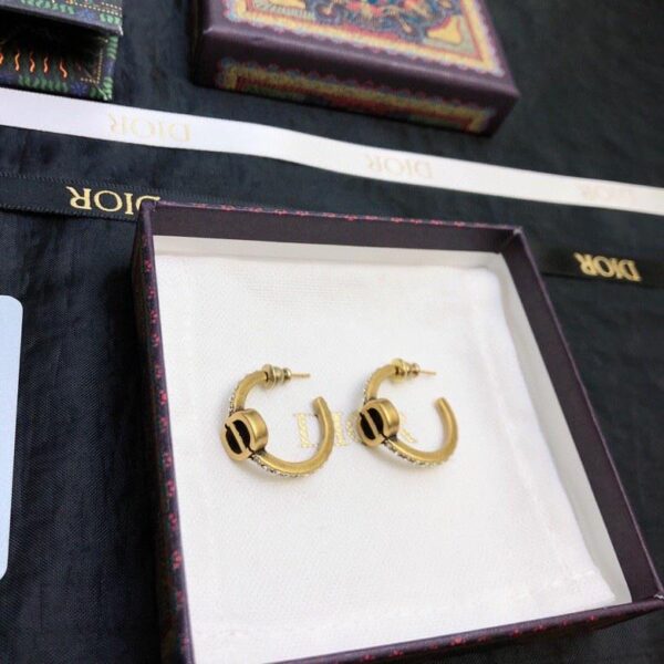 Dior New Pearl CD Stud Earrings (E73E)