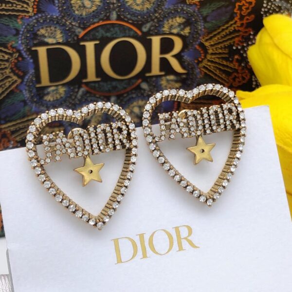 Dior letter love earrings counter consistent (457B)