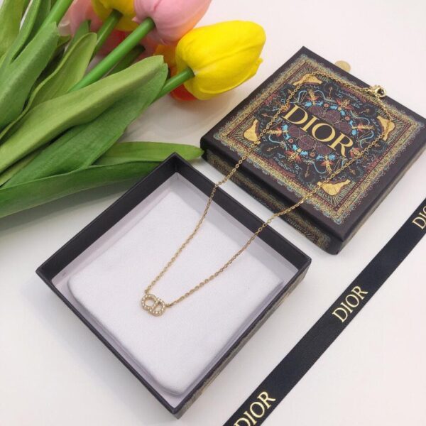 DIOR mini CD diamond necklace (BBFD)