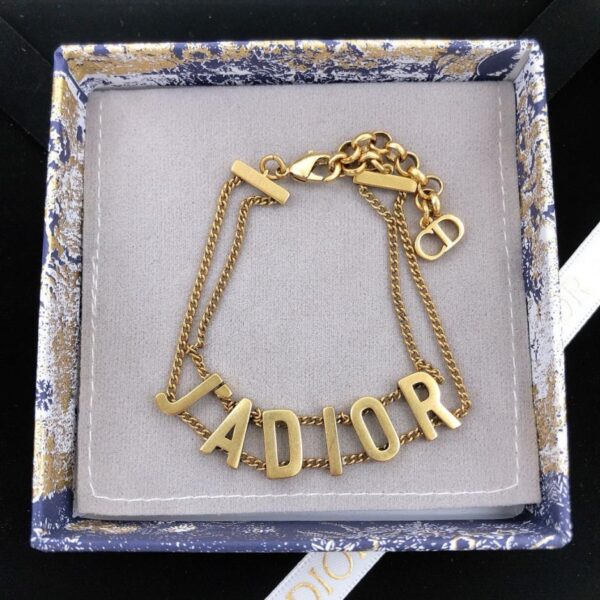 DIOR new product JADIOR logo double layer bracelet high (3069)