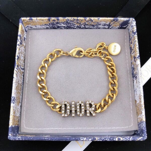 Dior JADIOR micro-set diamond letter necklace (90C4)