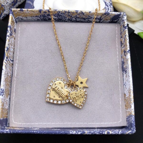 Dior necklace heart set necklace (EF3A)