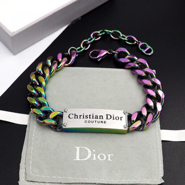 Dior Letter Denim Chain Set Tempered Color Bracelet (CF93)