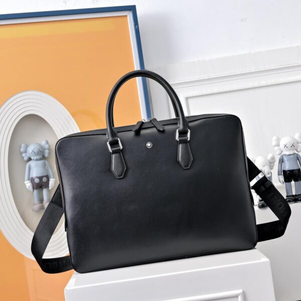 Montblanc official website synchronization high version briefcase crossbody bag (511B)