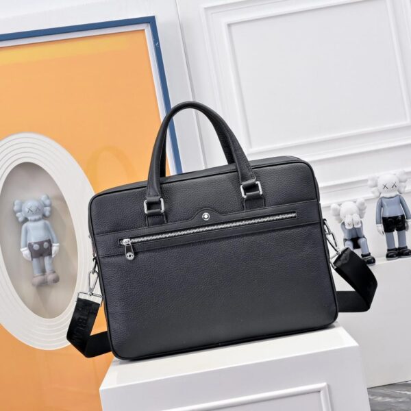 Montblanc official website synchronized high version briefcase crossbody bag (49AD)