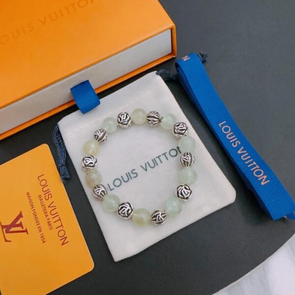 Louis Vuitton RW Multi-element Agate Thai Silver Style Bracelet (IEZAD)