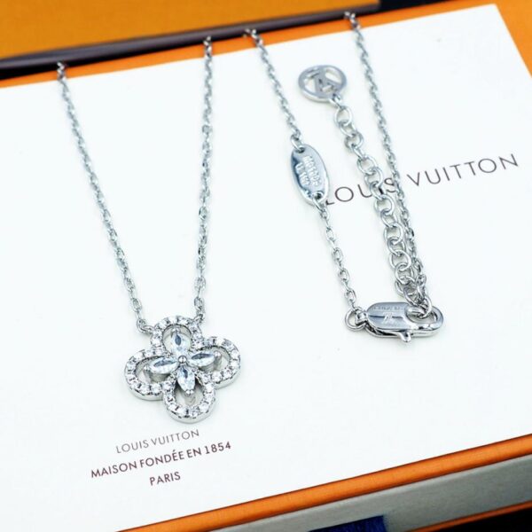 LV LV floral diamond necklace (CCHE9)
