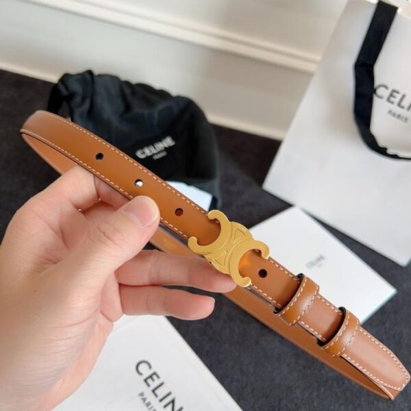 CELINE Arc de Triomphe Belt 1.8cm Premium Imported Leather Belt (0HBK9)