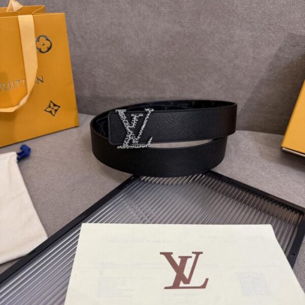 LV men's new belt width 4.0cm (8DEED)