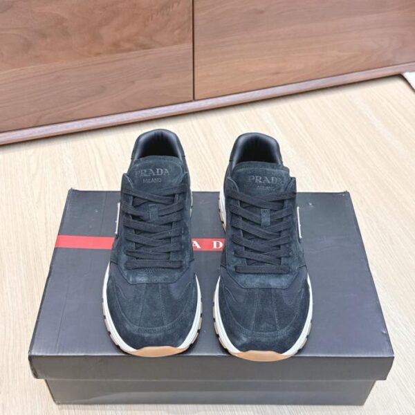 Prada Re-Nylon Men's Triangle Logo Casual Sneakers (QNQ9U)