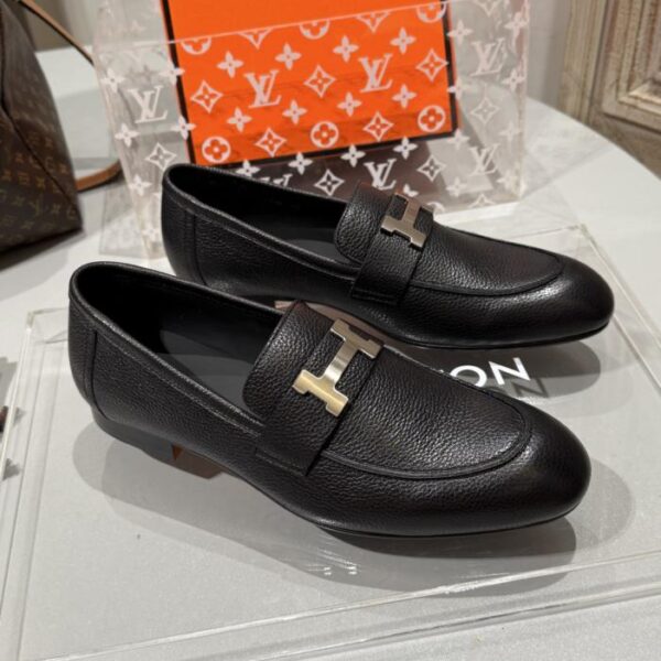 HERMES top-grade men's leather shoes (5IZBW)
