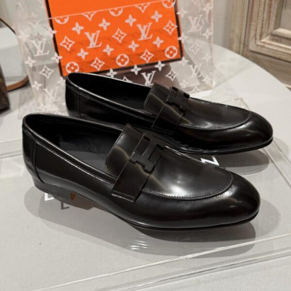 HERMES top-grade men's leather shoes (STUZ4)